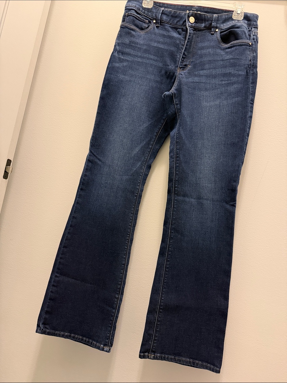 White House Black Market Dark Blue Flare Jeans